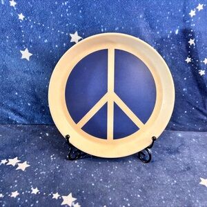 Bamboo Peace Sign Small Plate